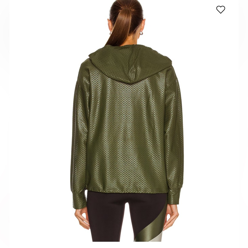 Koral Friley Shiny Netz Sweatshirt hoodie in Juniper Green medium - Picture 3 of 10